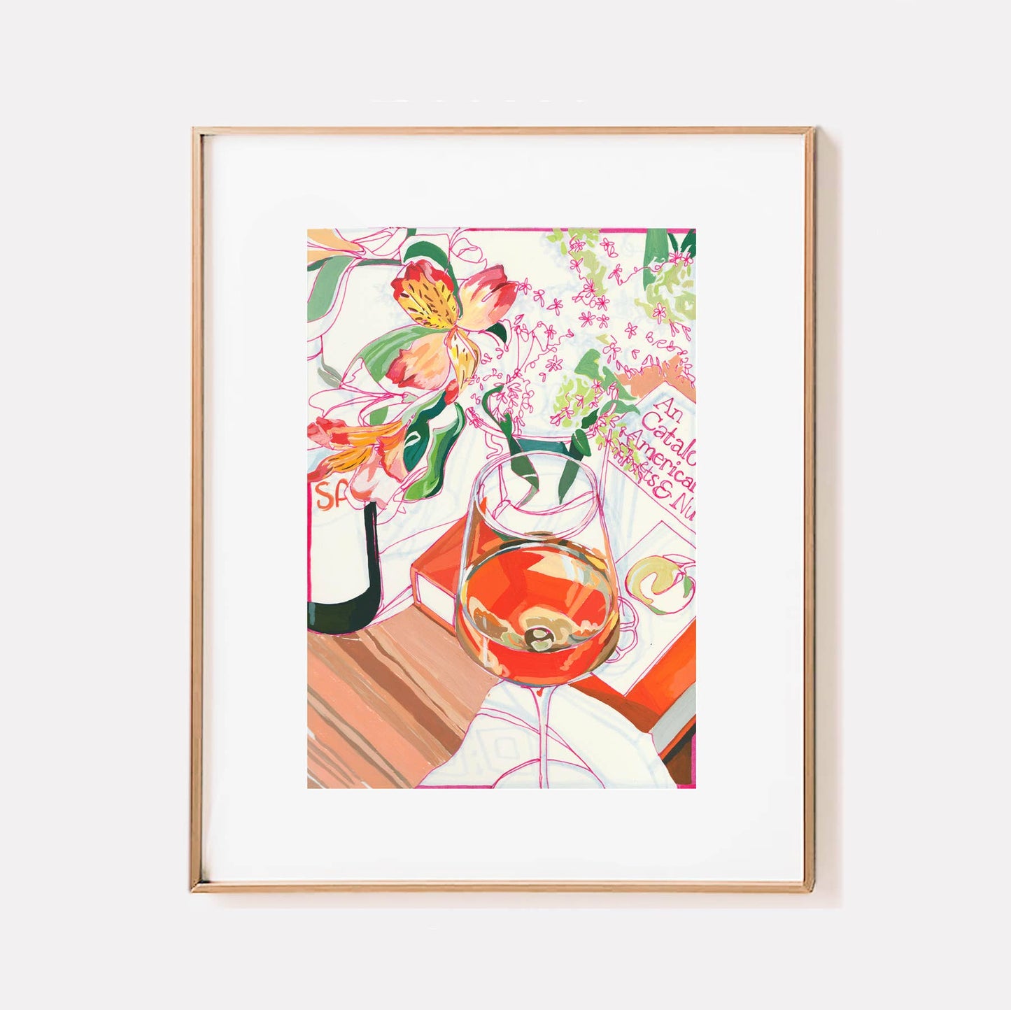 "Orange Wine" Signed Giclée Print