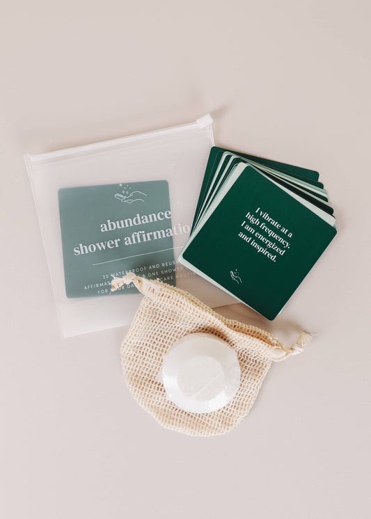 Abundance Shower Affirmations Gift Set