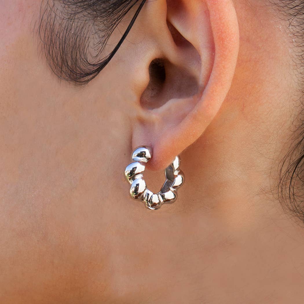 Cloud Earring in Silver