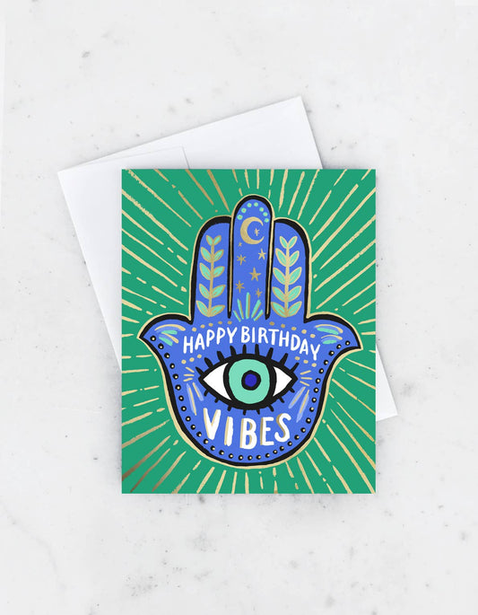 Hamsa Birthday Card